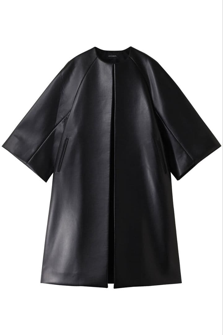 24AW【STUMBLY】ラウンドノーカラーコート - メルカリ