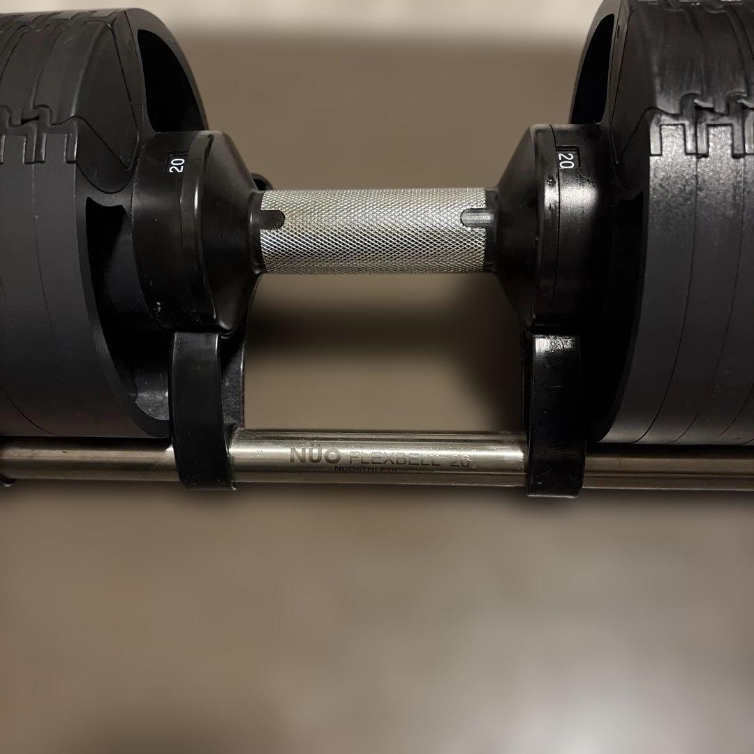 NÜO FLEXBELL 可変式ダンベル 20キロ フレックスベル20kg 単品 (NUO 正規代理店) 可変式ダンベル 筋トレ