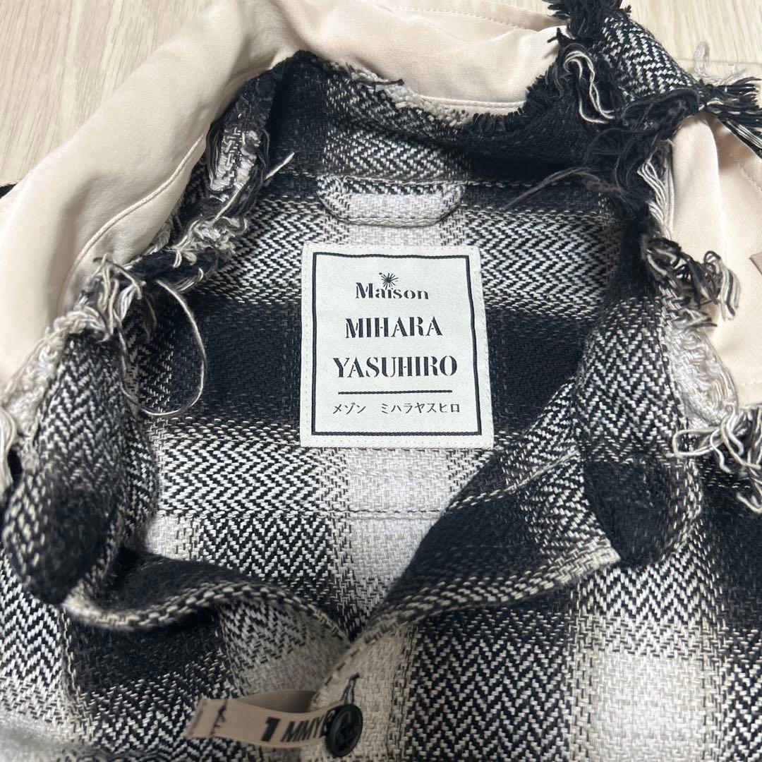 ミハラヤスヒロ Partly Damaged Shirts チェックシャツ 44 - メルカリ
