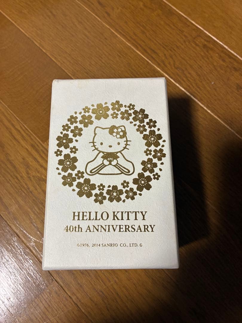 ハローキティ 40周年 記念銀貨 ぬいぐるみセット 着物 桜 サンリオ