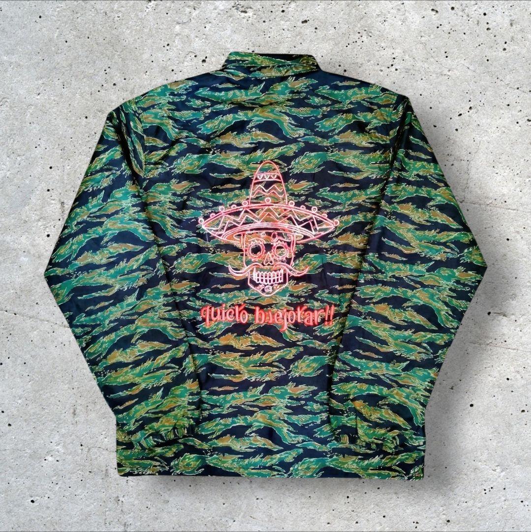 Flog Golf フロッグゴルフ タイガーカモ スカル バックプリント L