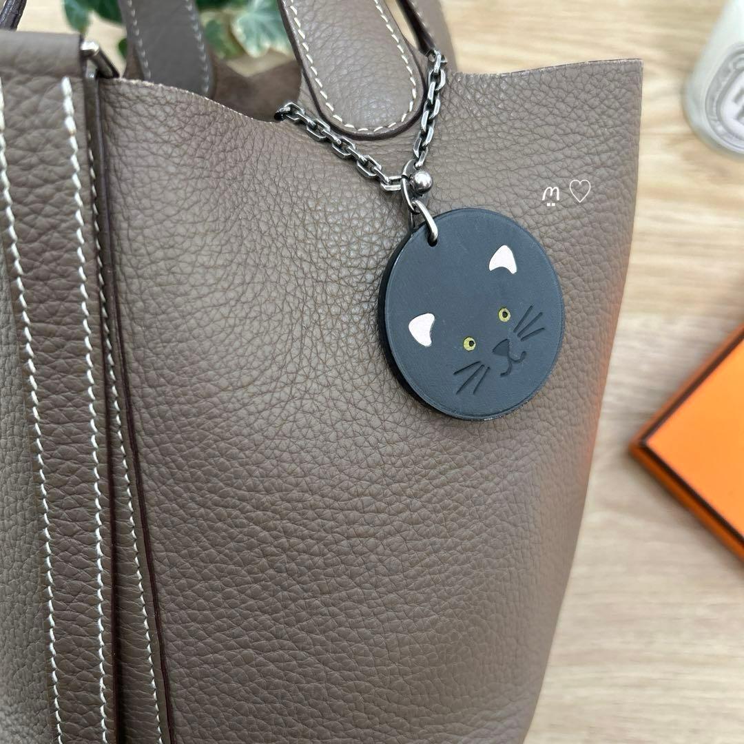 HERMES エルメス キャットチャーム ねこ 猫 バッグチャーム