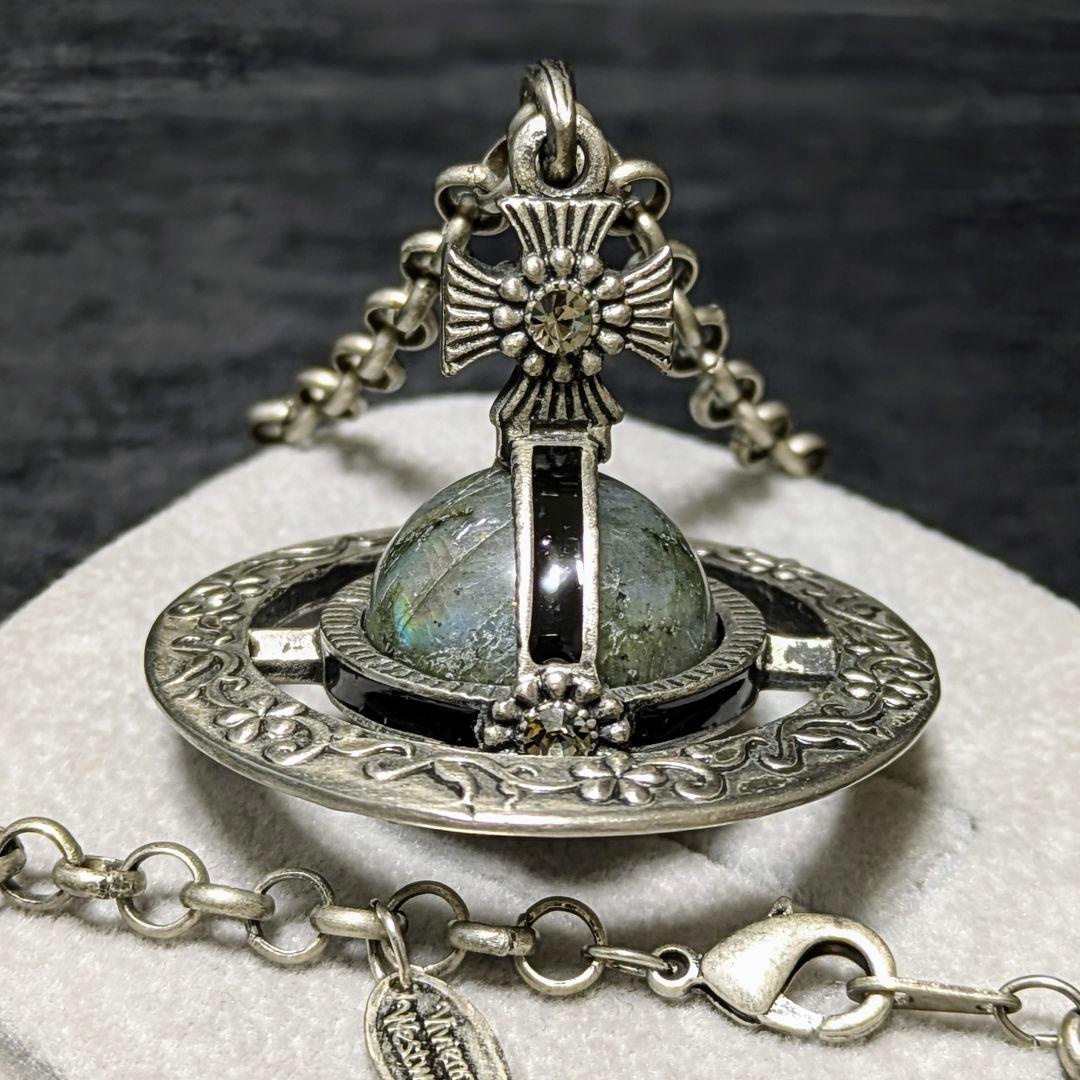 vivienne westwood 天然石 オーナメンタルオーブネックレス - メルカリ