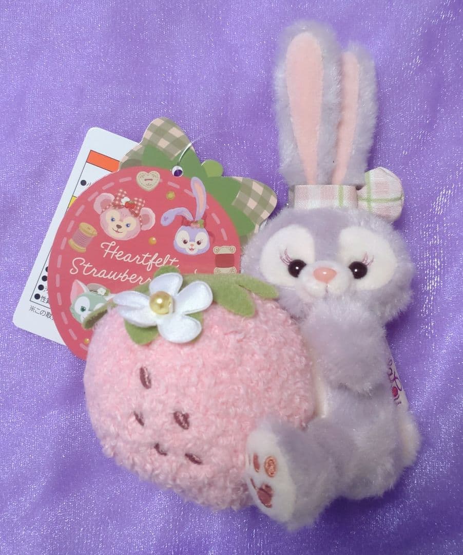 ダッフィー☆ハートフェルトストロベリーギフト☆ぬいぐるみ7点セット☆新品タグ付き