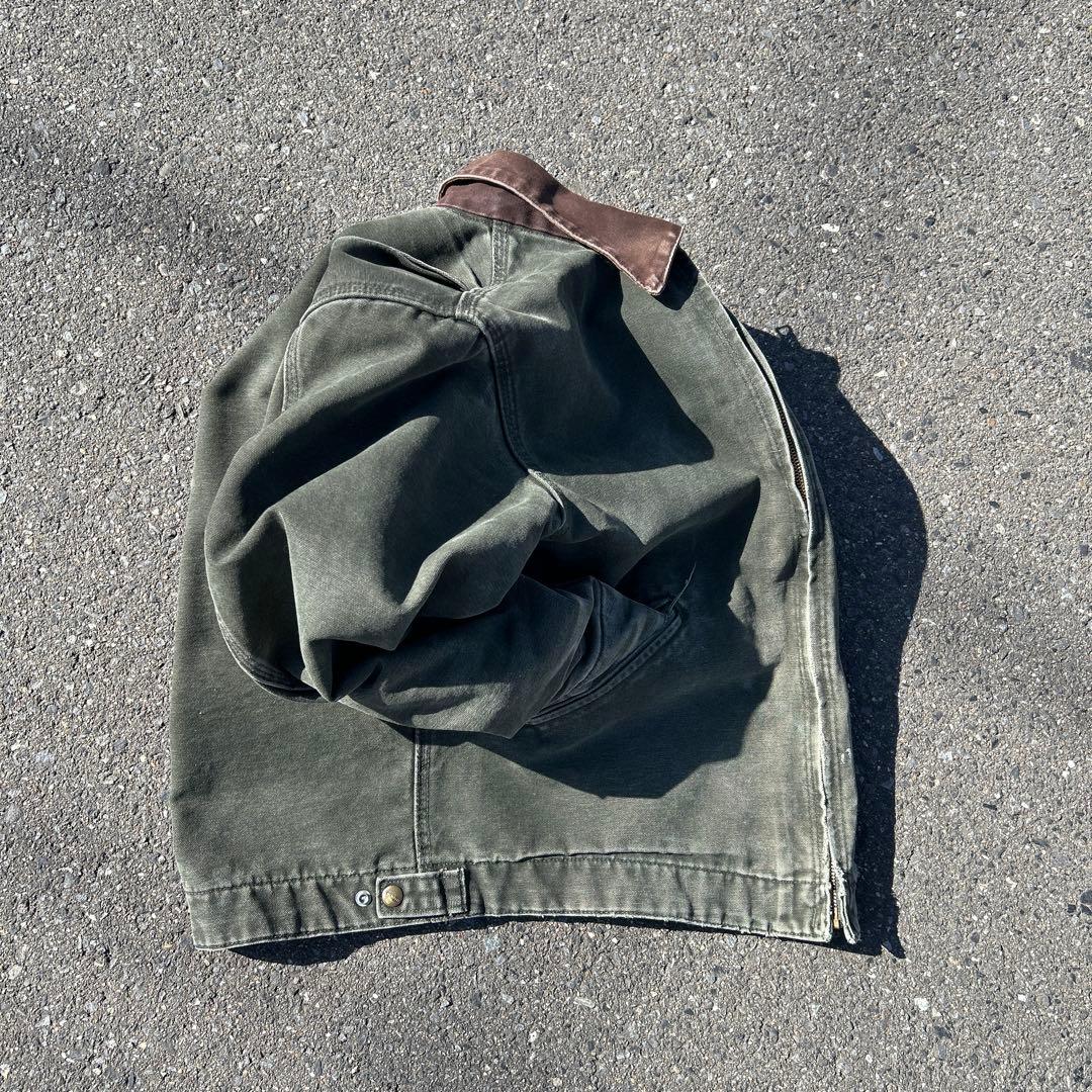 雰囲気抜群】Carhartt デトロイトジャケットモスグリーン J97 MOS