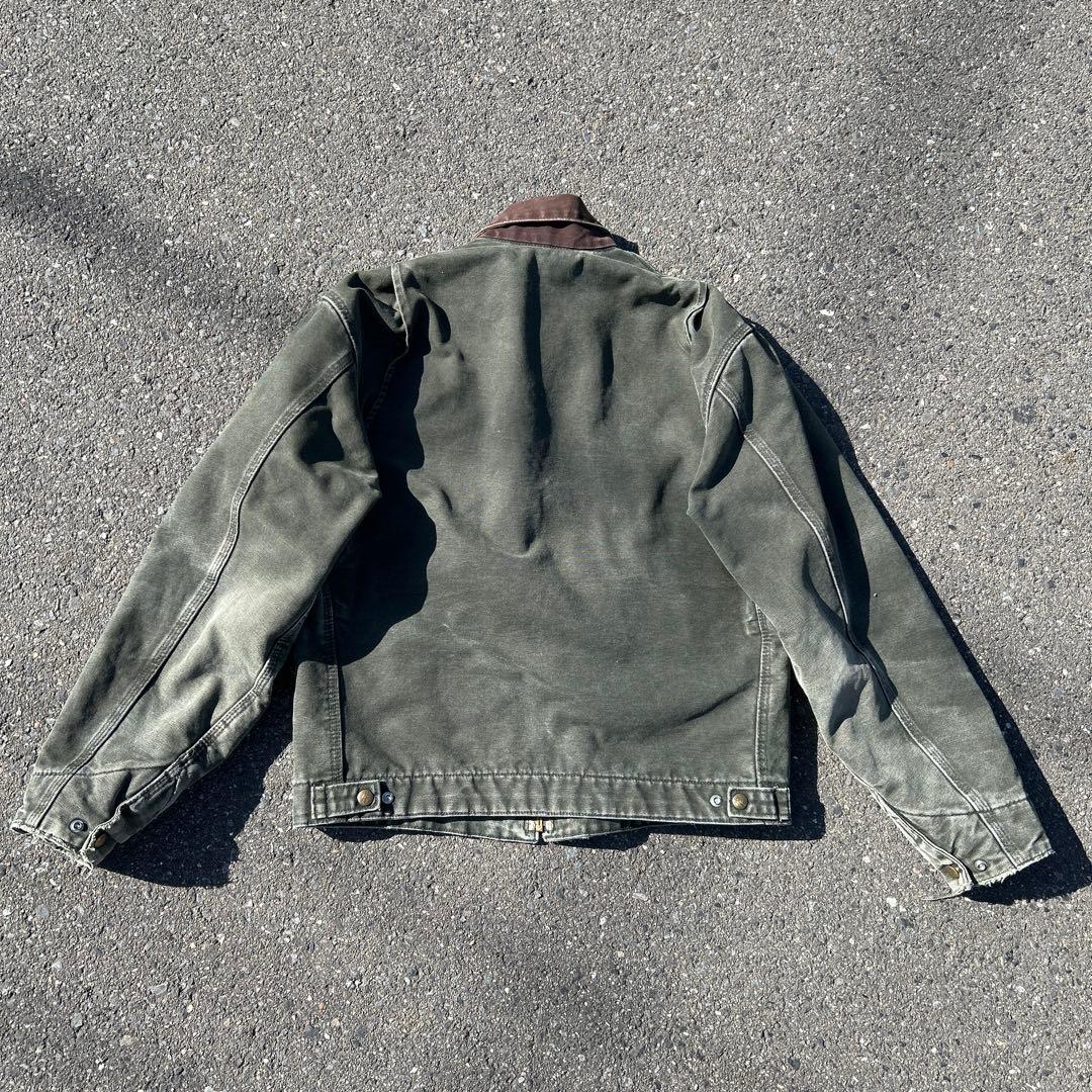 雰囲気抜群】Carhartt デトロイトジャケットモスグリーン J97 MOS