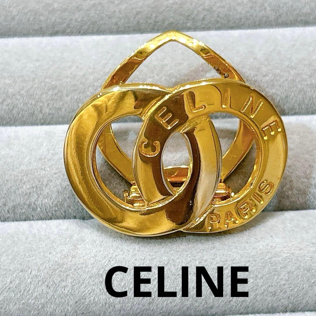 CELINE セリーヌ クリップ式 スカーフリング ゴールドカラー - メルカリ