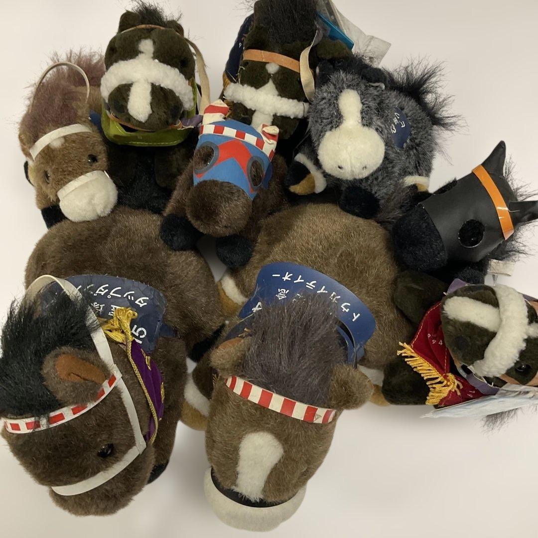 競走馬　優勝記念ぬいぐるみ　馬型ぬいぐるみ9体セット