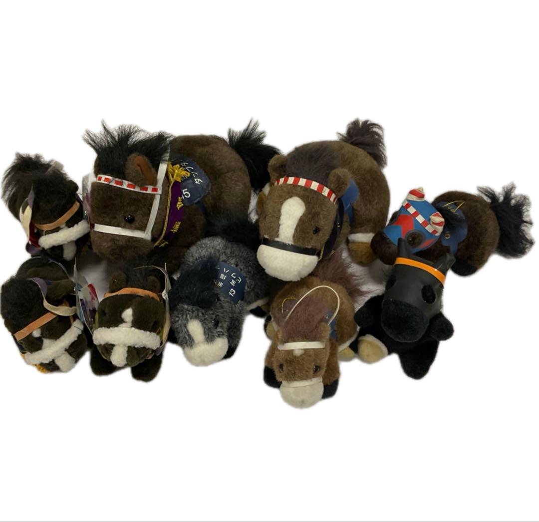 競走馬　優勝記念ぬいぐるみ　馬型ぬいぐるみ9体セット