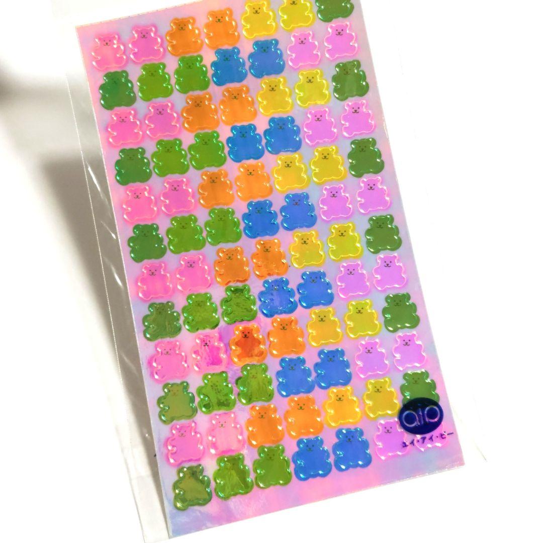 Sandylion】シール オーロラ くま レトロ ファンシー 希少 激レア