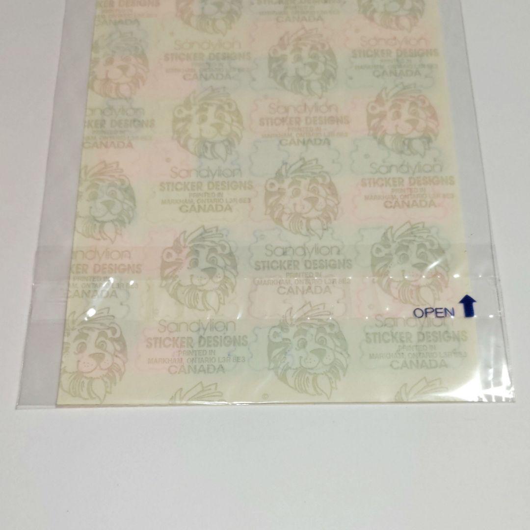 Sandylion】シール オーロラ くま レトロ ファンシー 希少 激レア