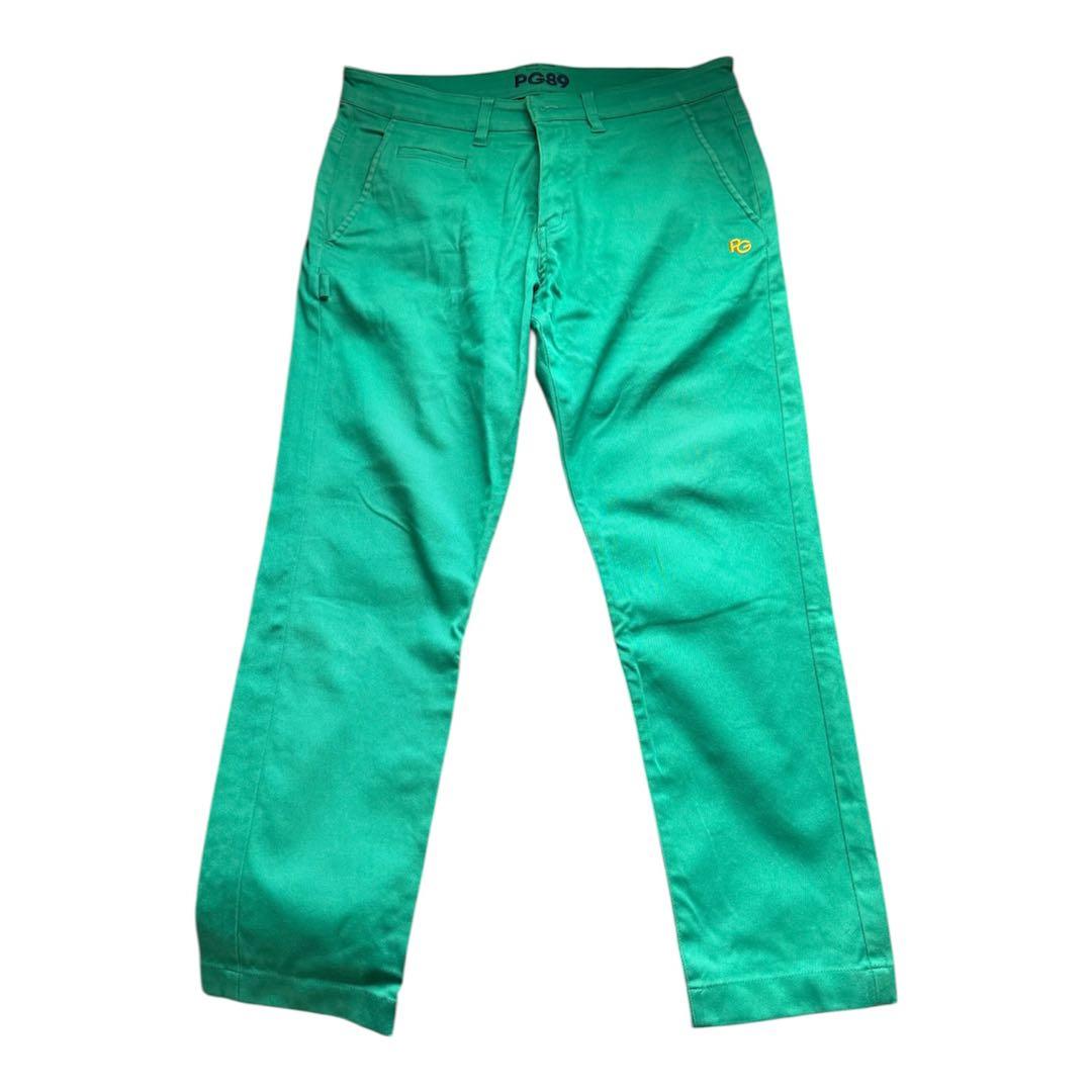 サイズ：5 PEARLY GATES パーリーゲイツ ストレッチグリーンパンツ