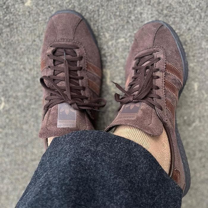 入手困難　adidas TOBACCO GRUEN ダークブラウン 23.5cm