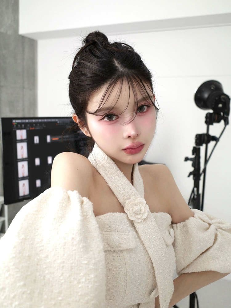 希少Darichホルターネックオフィシャルツイードトップス新品未使用未