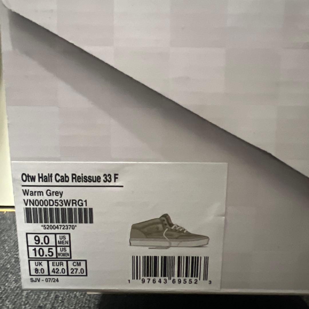 新品未使用 VANS OTW HALF CAB 33 FOAM 27cm - メルカリ