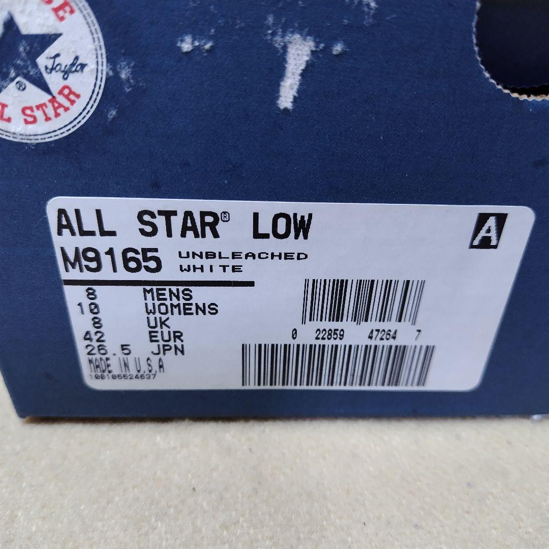 コンバース オールスター LOW USA製 デッドストック US8 26.5cm
