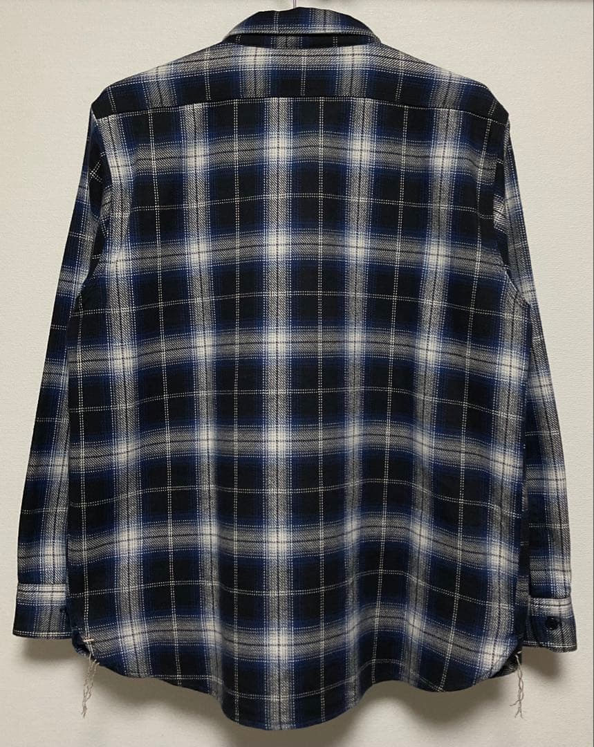 希少 BONCOURA ボンクラ ネルシャツ オンブレチェックシャツ - メルカリ