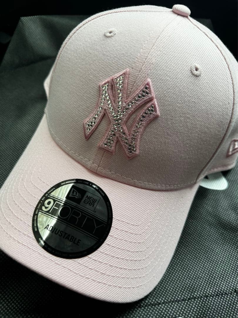 9FORTY Rhinestone ラインストーン ニューヨークヤンキースピンク