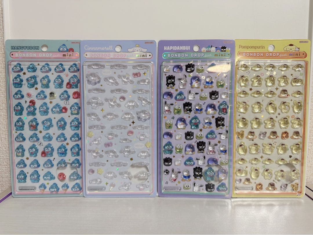 ボンボンドロップシールミニ　サンリオ8種　たまごっち4種　コンプリート新品未開封