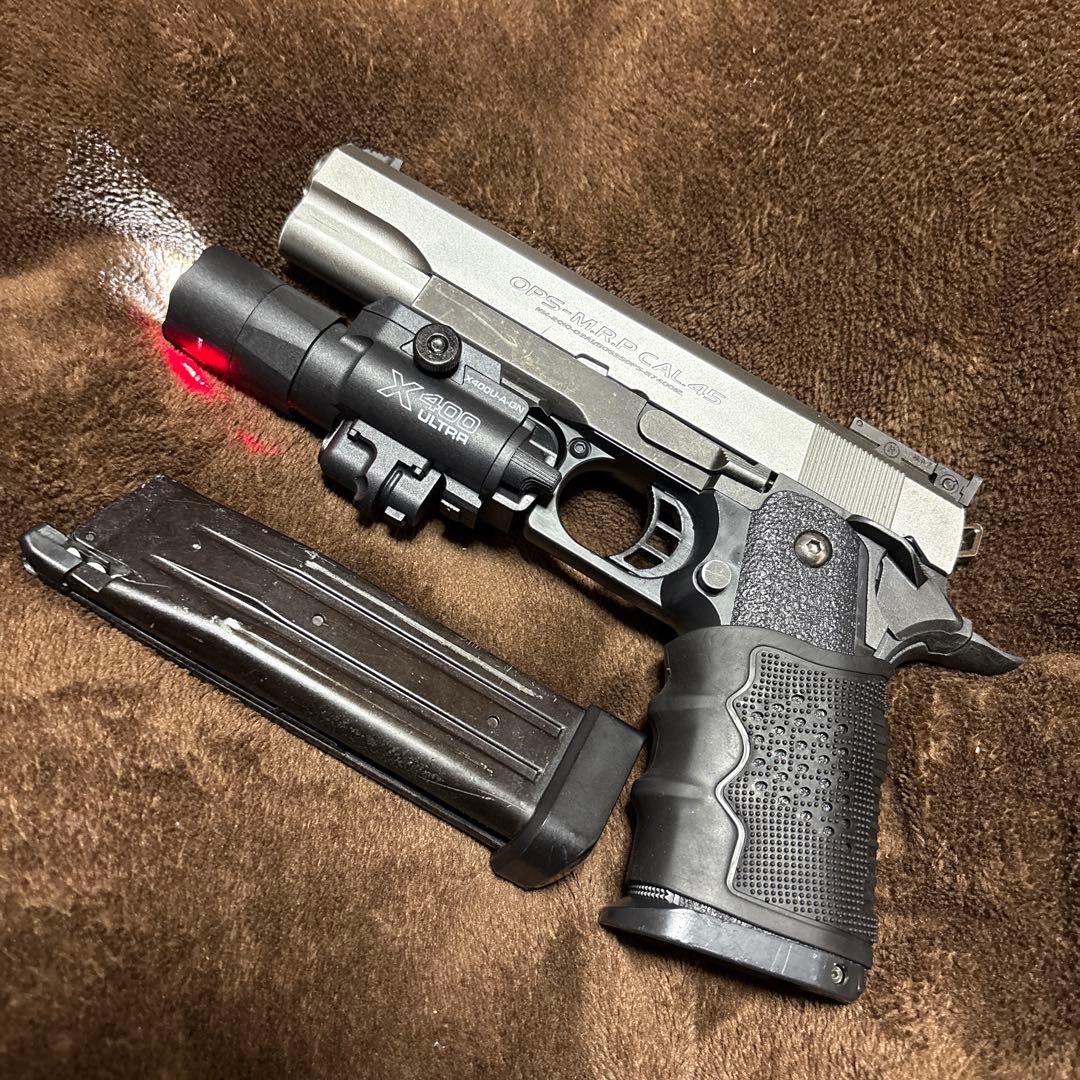 喜*一様 東京マルイ ガスブロ ハイキャパ 5.1 ステンレスモデル 外装カスタ