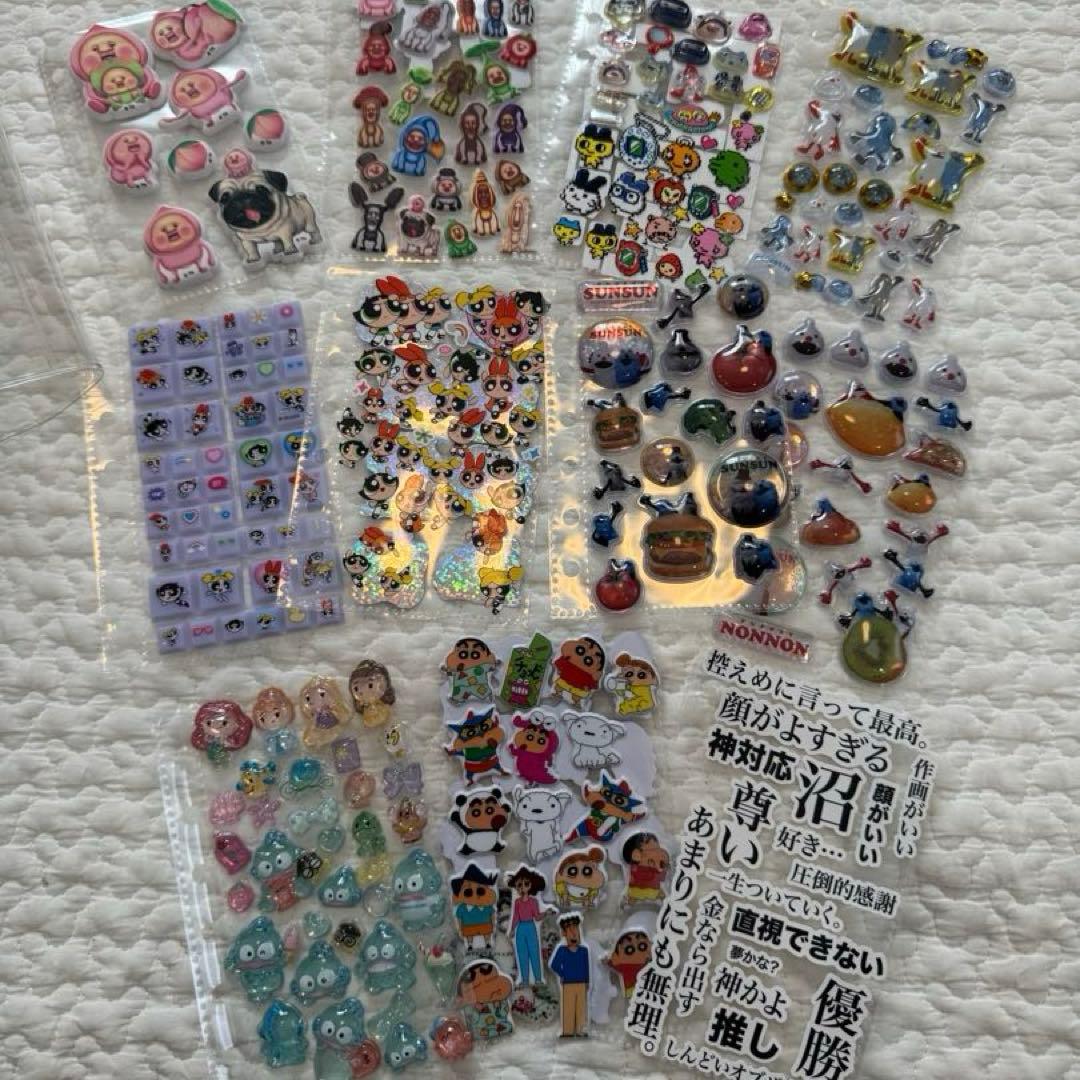 キャラクターシール ボンボンドロップシール シール手帳 まとめ売り 約50点