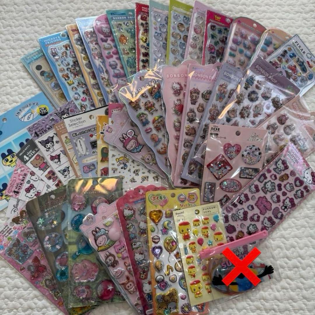 キャラクターシール ボンボンドロップシール シール手帳 まとめ売り 約50点