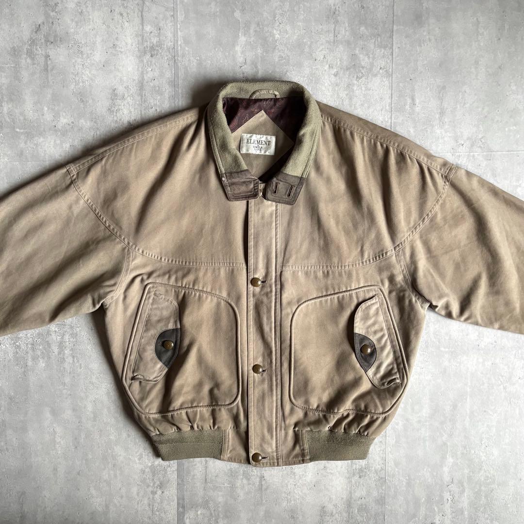 80s vintage】スイングトップ 裏地ペイズリー セパポケ 短丈 古着