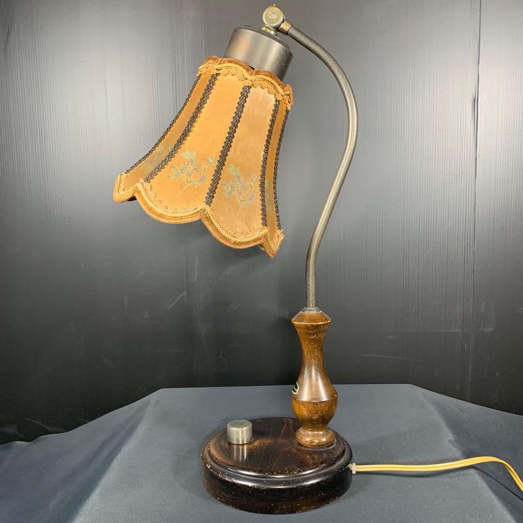 新日本照明 dimmer アンティーク 卓上ランプ スタンドライト 昭和