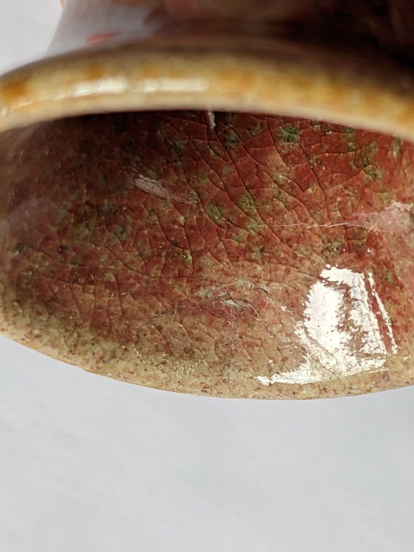 ♢中国 辰砂 銅紅釉 桃花紅瓶 花瓶 古玩 コレクション 骨董品 アンティーク