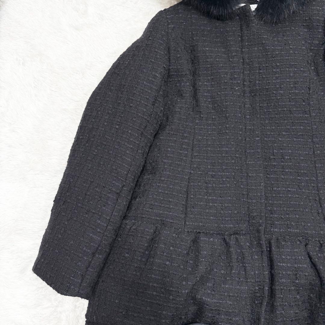 美品✨】ルネ ダウン フォックスファーツイードダウンコート 38 - メルカリ