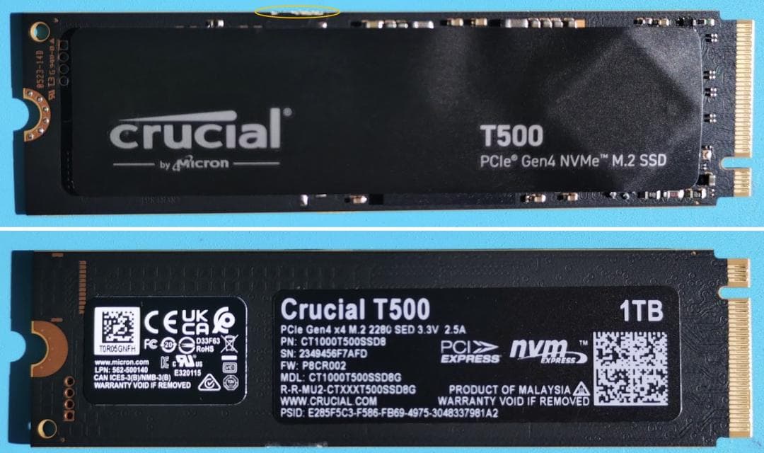 Crucial T500 PRO 1TB SSD ＆ 外付けケース USB - メルカリ