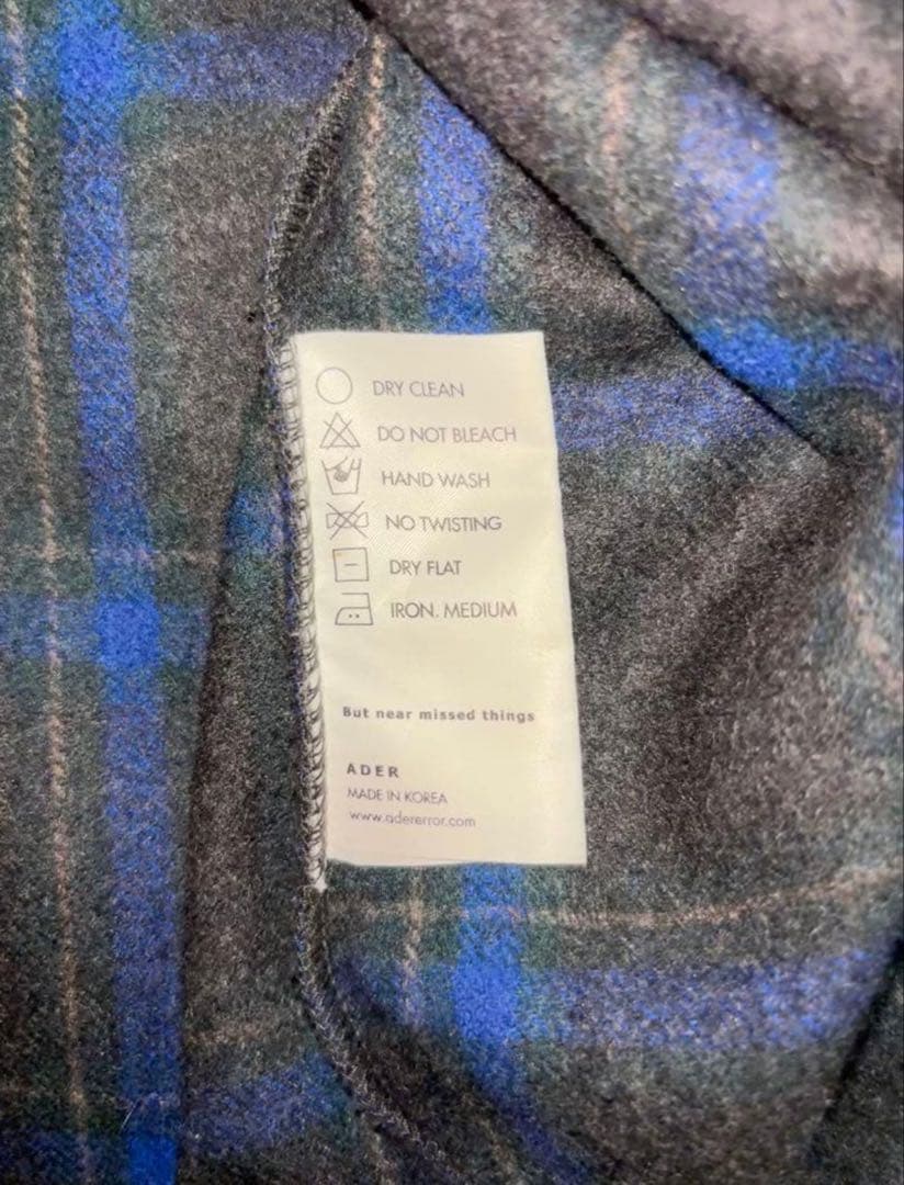 F*読様 希少！！即完売商品です 〈ADER error〉CHECK ST SH