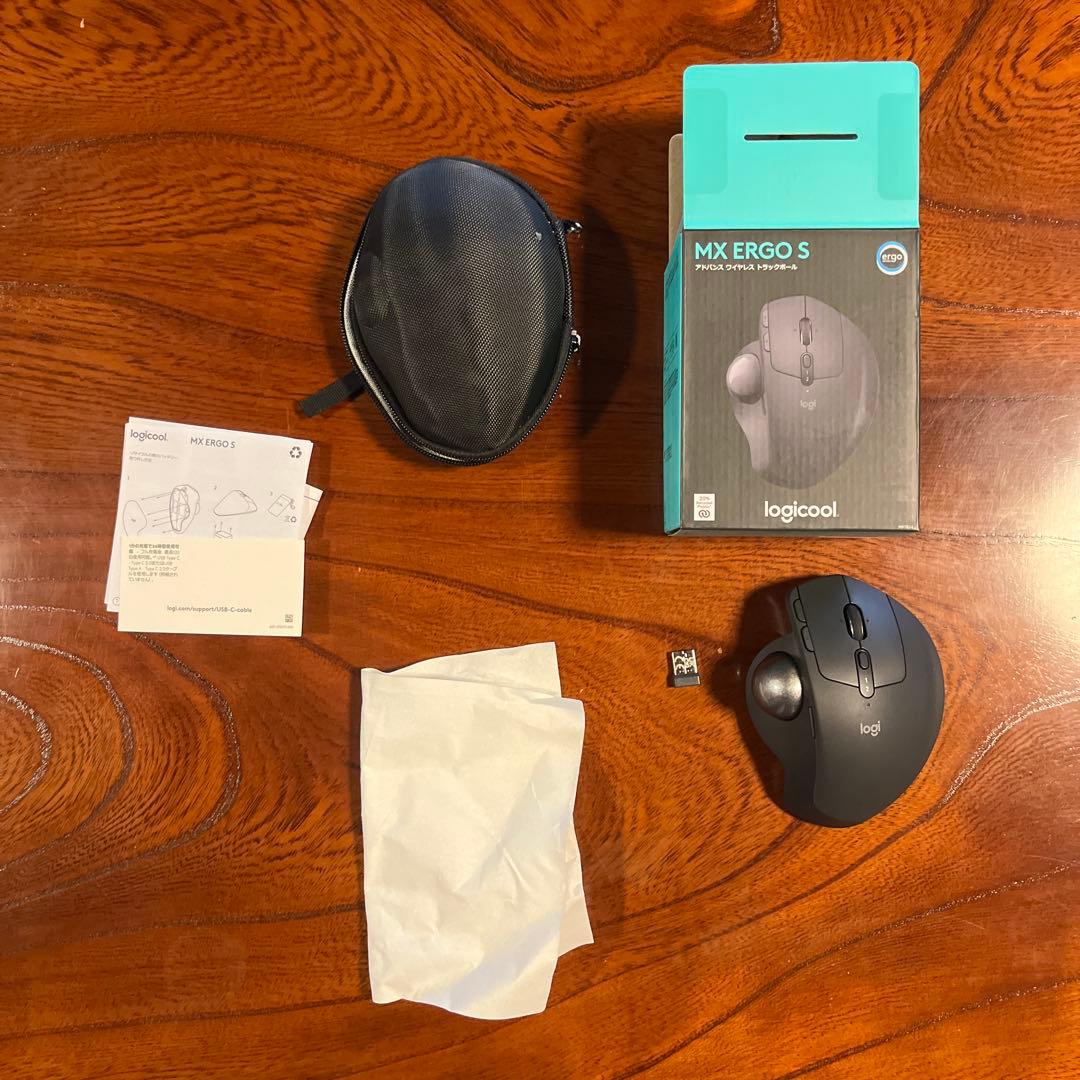 トラックボール マウス MXTB2d MX ERGO S　と専用の保護ケース Amazon | WERJIA 収納ケース 互換性 Logicool ロジクール MXTB2d MX