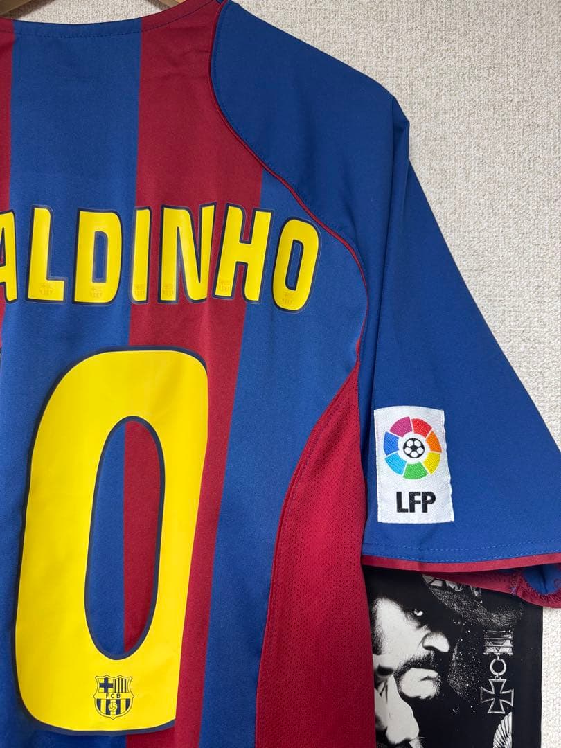 正規品 2004/2005 FCバルセロナ♯10 ロナウジーニョ 【Lサイズ