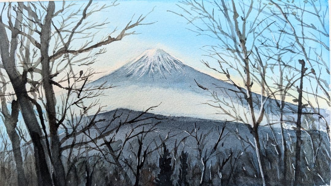 額縁に入れて koko様 《 富士山 三ッ峠より 》