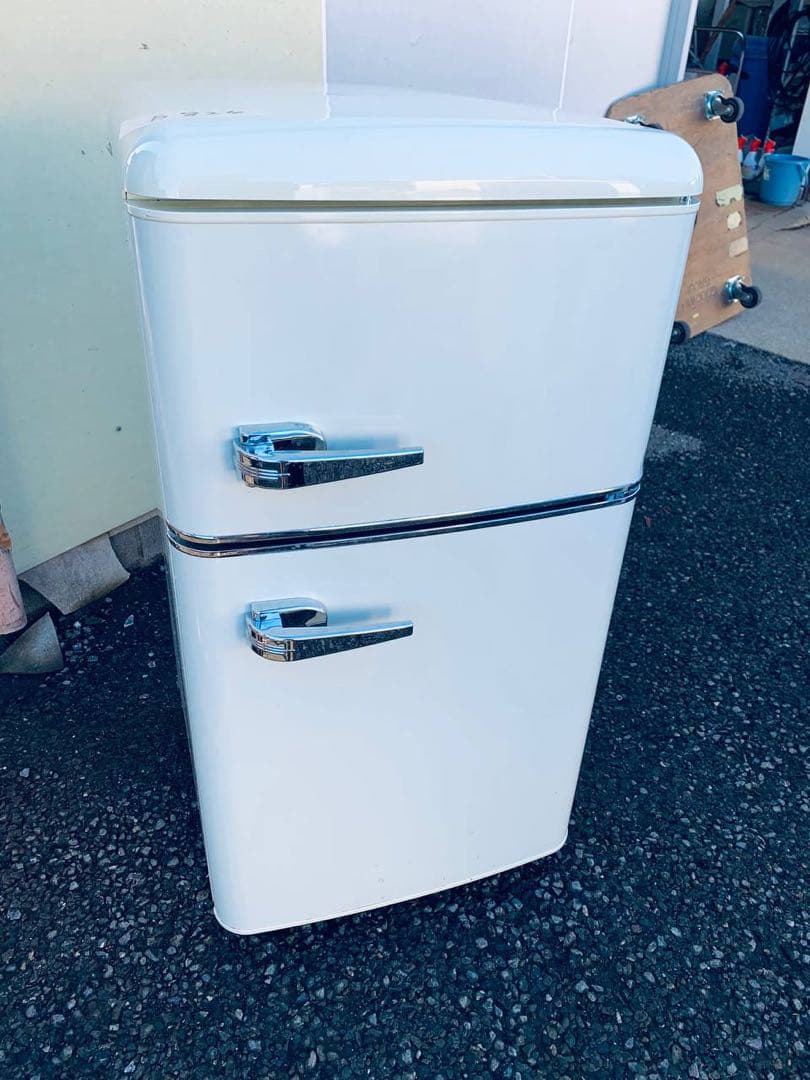 ✅オーヤマノンフロン冷凍冷蔵庫✅ ✅PRR-082D-W✅ 送料設置無料 冷蔵庫 一人暮らし おしゃれ 冷凍冷蔵庫 81L ノンフロン冷凍冷蔵庫