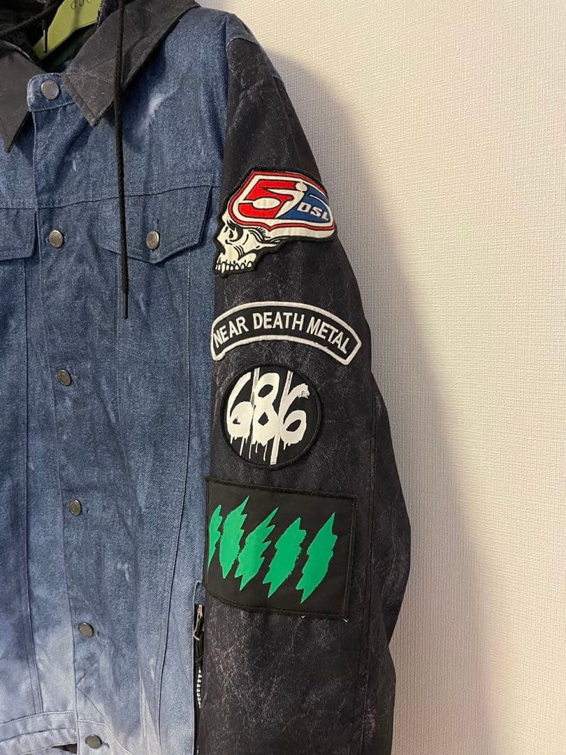 686×diesel スノーボードウェア 55DSL ジャケット - メルカリ