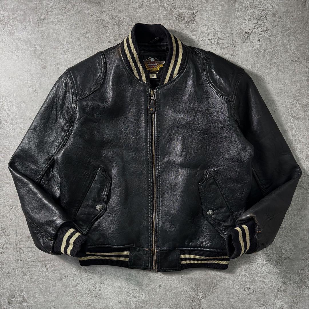 90s ハーレーダビッドソン フライトレザージャケット A-2 G-1 - メルカリ