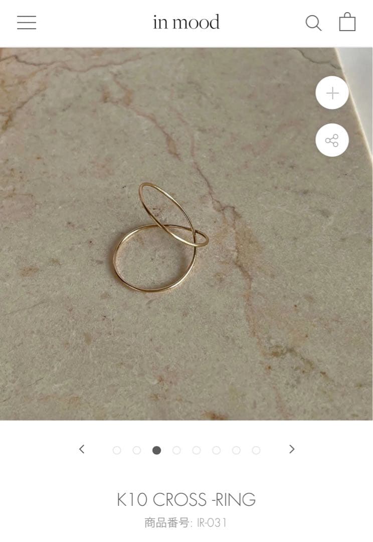 り　in mood リング　NOBLE JOINT RING – in mood ONLINE STORE
