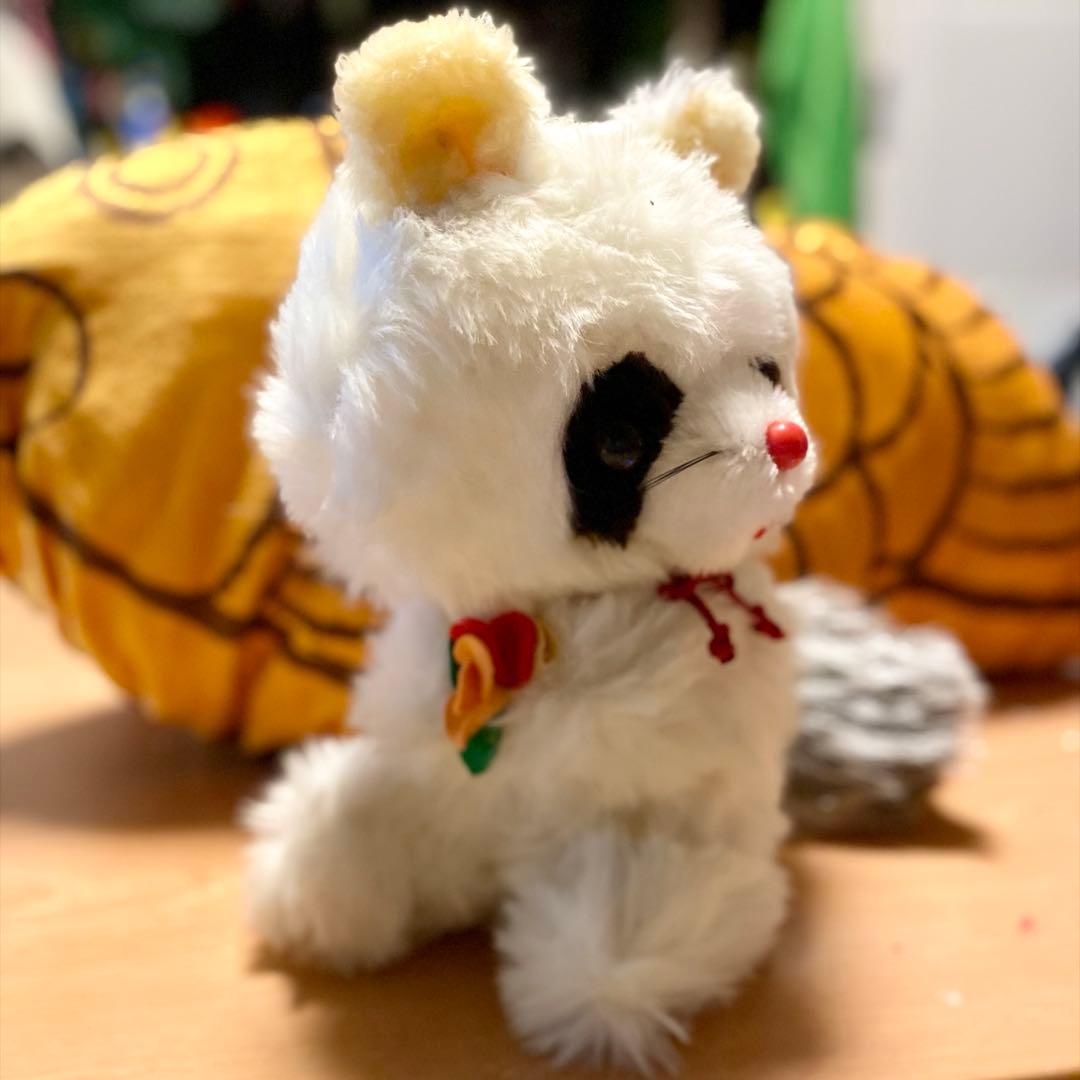 昭和レトロ　ぬいぐるみ　アライグマ　ファンシー