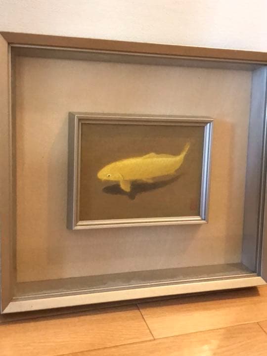 金鯉　大野藤三郎 Yahoo!オークション - 真作 日本画 大野藤三郎 『鯉』 色紙 実力作家・