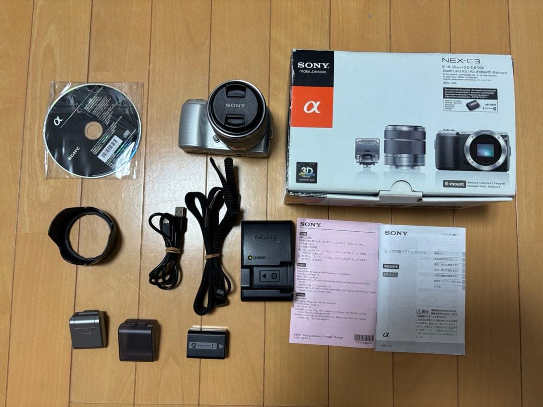 11/22まで　限定価格　SONY NEX-C3 動作確認&初期化済 ソニーが世界最小・最軽量のデジタル一眼カメラ“α”「NEX-C3」を6月24日
