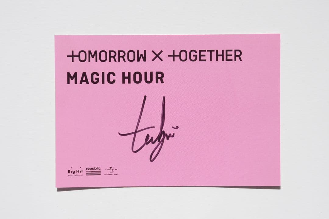 TXT テヒョン 直筆サイン - メルカリ