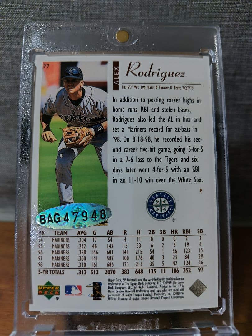 アレックス・ロドリゲス 直筆サインカード - メルカリ