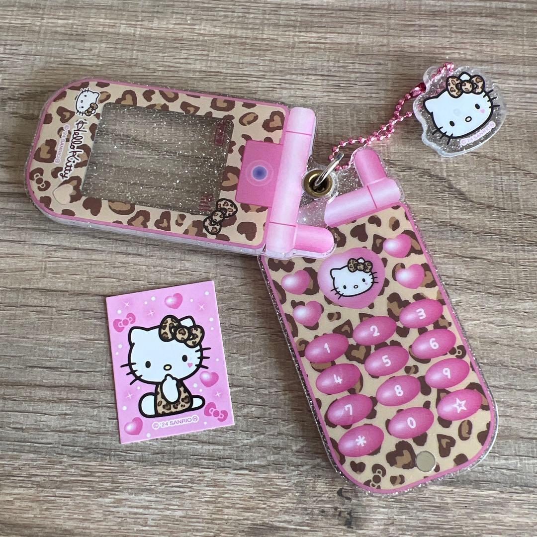 サンリオ ハローキティ ヒョウ柄 ガラケー キーホルダー - メルカリ