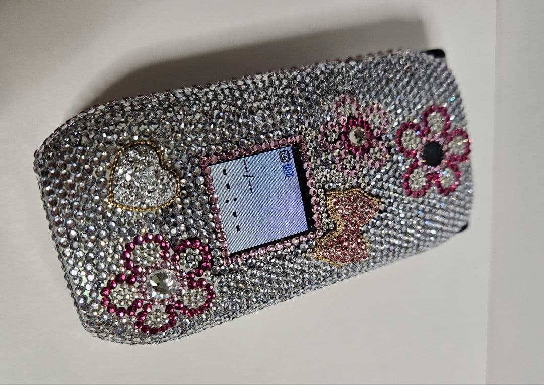 フラワー①】デコ電/平成レトロ/ガラケー/ギャル/GAL/キティ/凸電