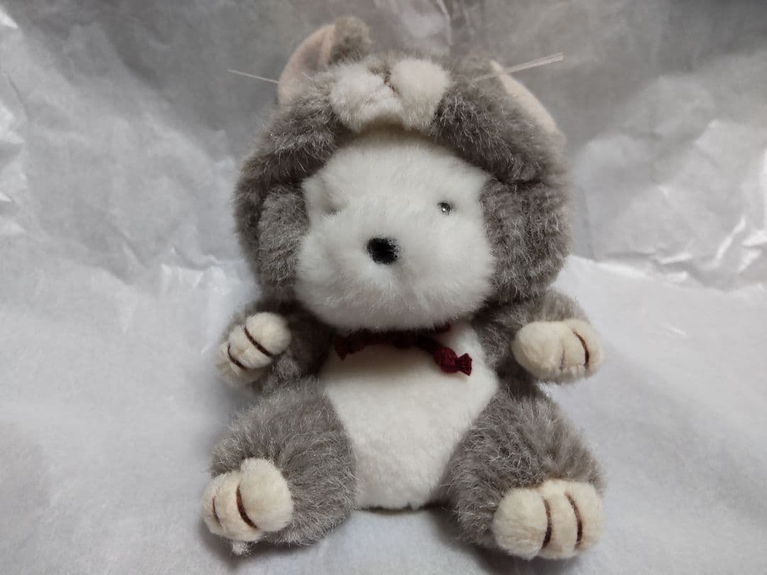 うめ吉 鈴付き ねずみ 着ぐるみ 2体セット ぬいぐるみ オリエンタルトーイ