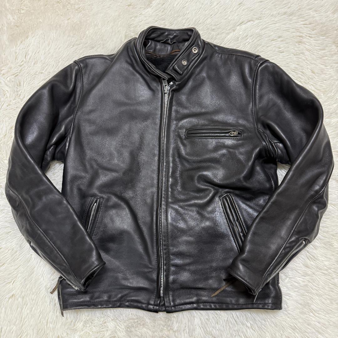 米国製40✨Schott ショット 641 シングルライダース レザー 黒 - メルカリ