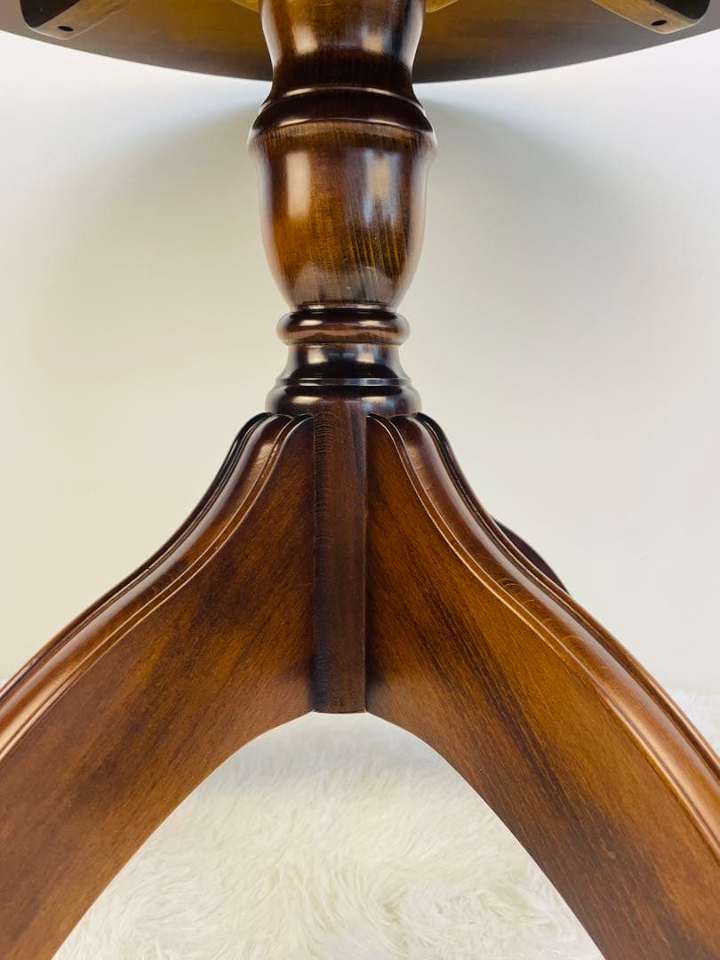 美品】カリモク 丸テーブル 80cm ラウンド ダイニング ブラウン - メルカリ