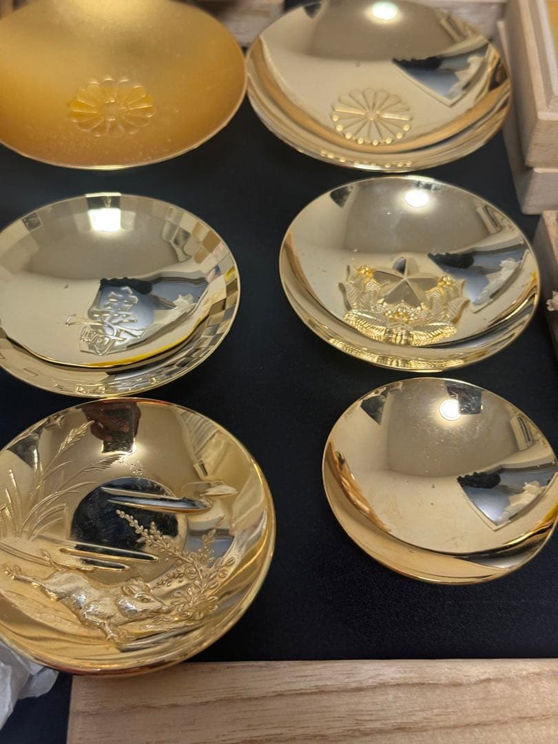 24KGP 金杯 金盃 酒器 他 金メッキ 17点セット 重量約1.16kg - メルカリ